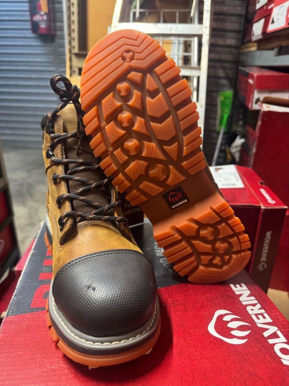 Wolverine Men's Soft Toe Work Boots Size 7 Extra Wide - New in Box